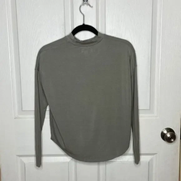 Madewell Green Mock Neck Shirt Size XXS - Picture 8 of 15